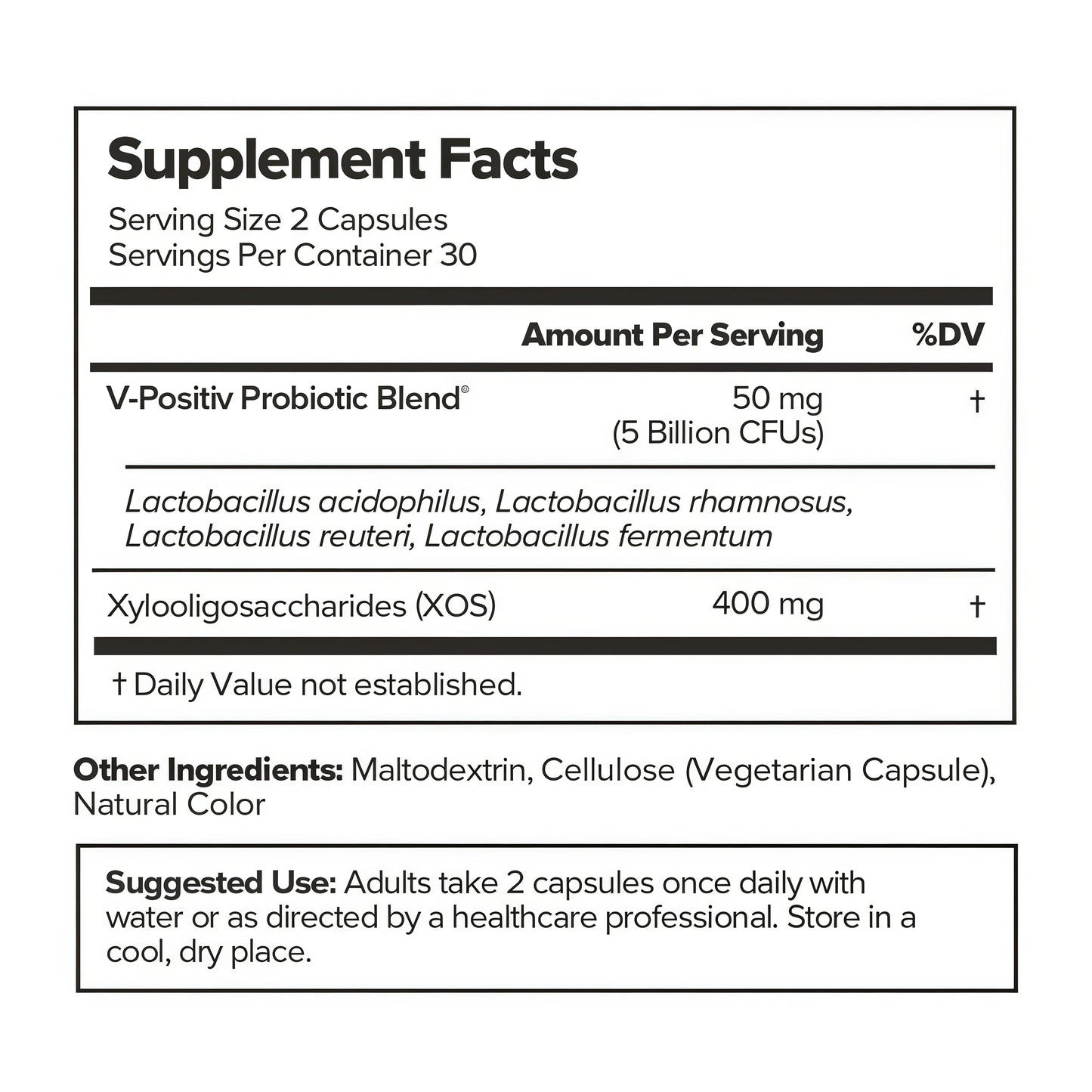 URO Vaginal Probiotics for Odor, Flora & pH Balance – 1-Month Supply
