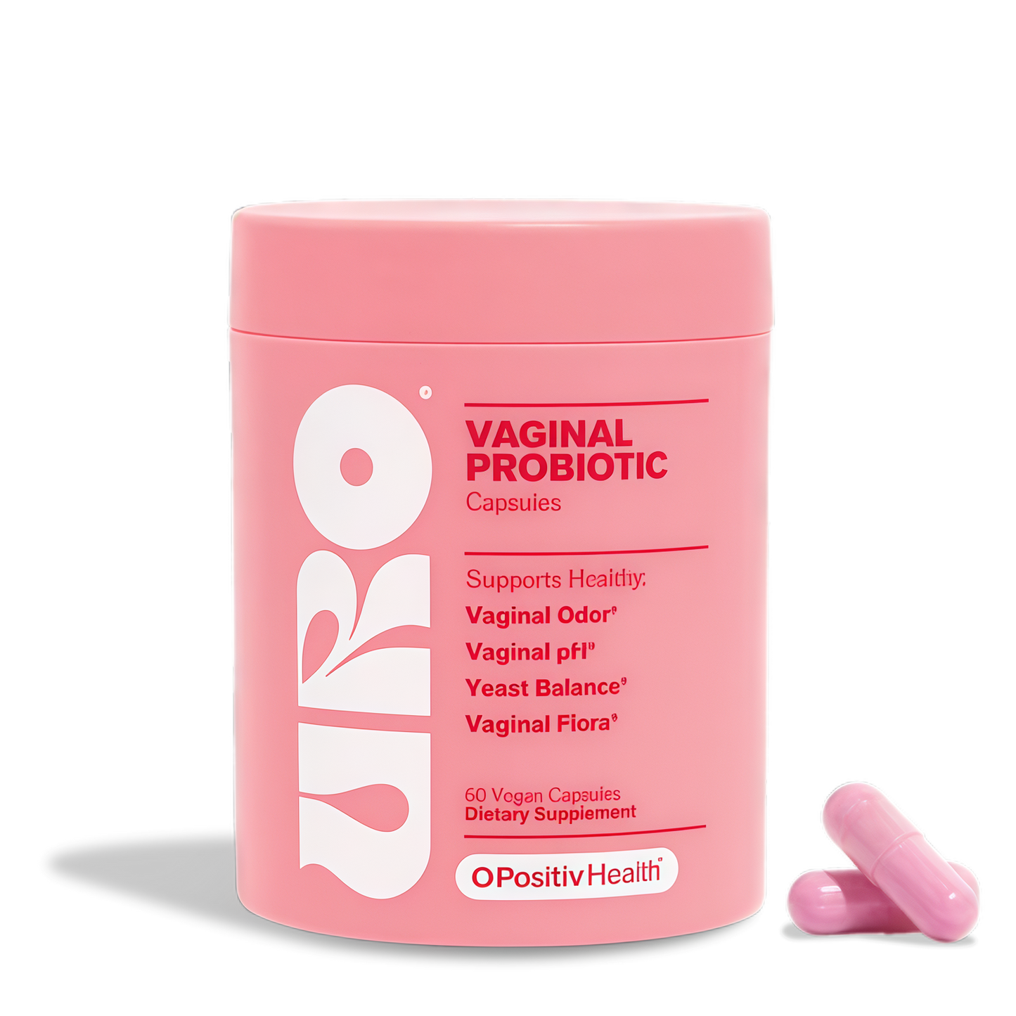 URO Vaginal Probiotics for Odor, Flora & pH Balance – 1-Month Supply
