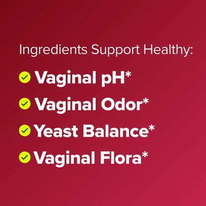 URO Vaginal Probiotics for Odor, Flora & pH Balance – 1-Month Supply
